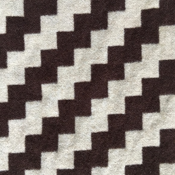 J.Crew Skirt Wool Blend Size 6 Tan Brown Chevron - Picture 5 of 9